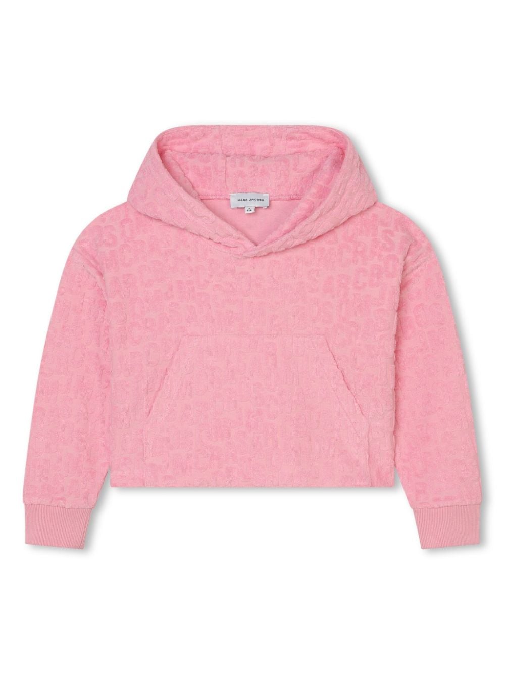 Marc Jacobs Kids logo-jacquard cropped hoodie - Pink von Marc Jacobs Kids