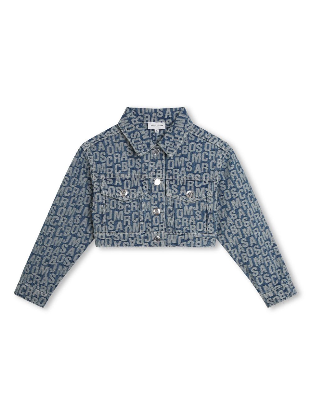 Marc Jacobs Kids logo-jacquard denim jacket - Blue von Marc Jacobs Kids