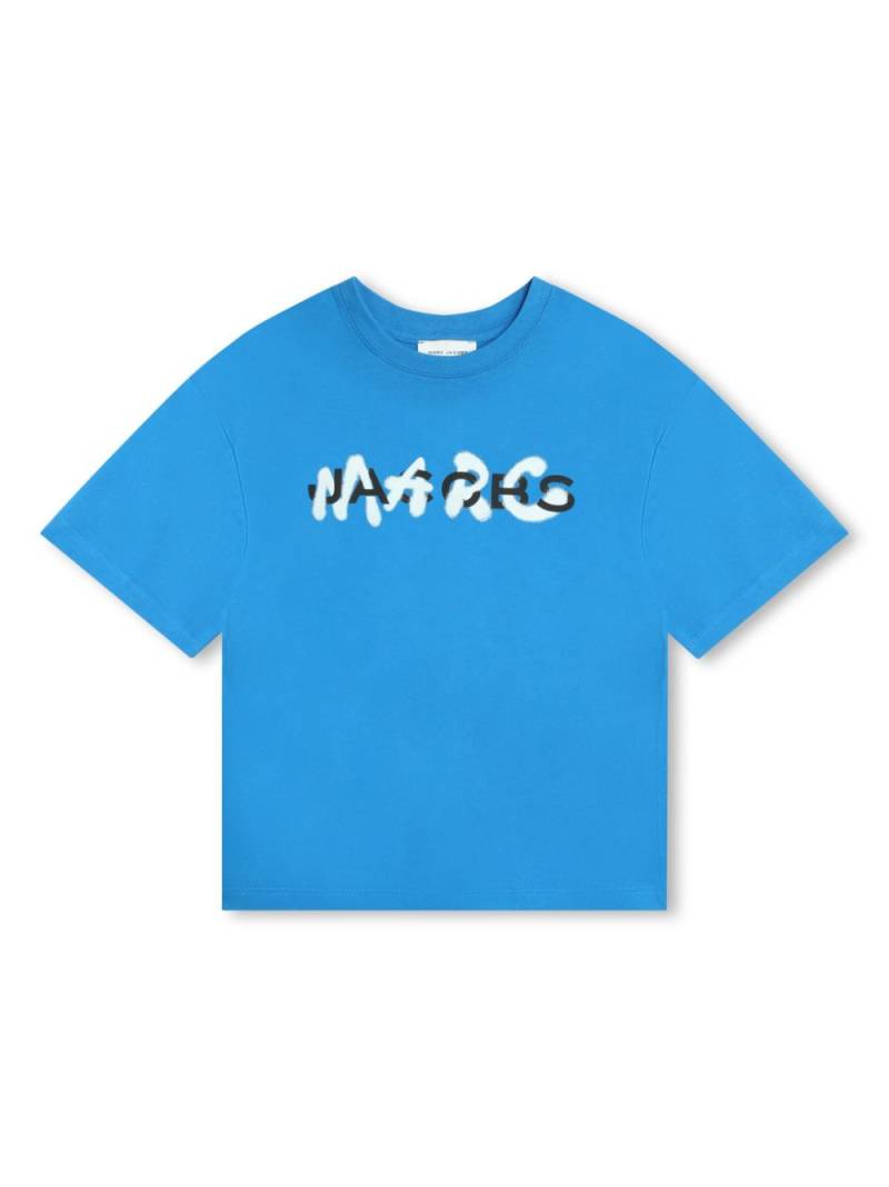 Marc Jacobs Kids logo-print cotton T-shirt - Blue von Marc Jacobs Kids