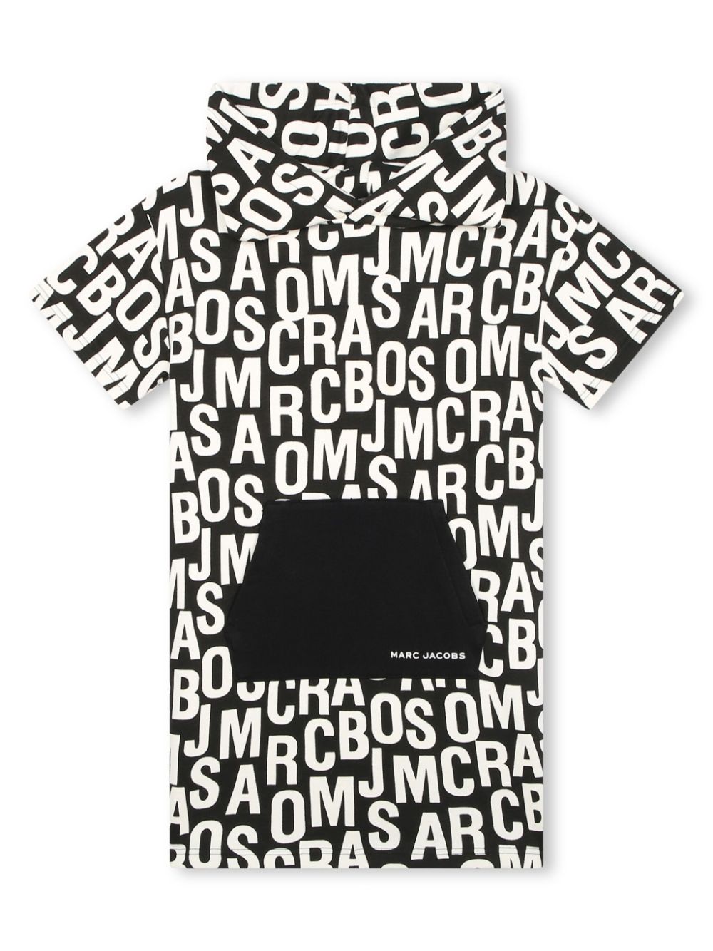 Marc Jacobs Kids logo-print cotton-blend dress - Black von Marc Jacobs Kids