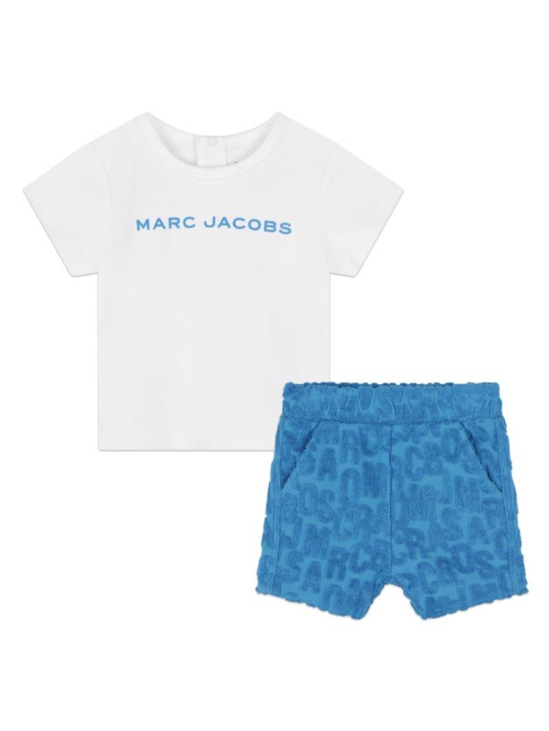 Marc Jacobs Kids logo-print cotton-blend shorts set - Blue von Marc Jacobs Kids