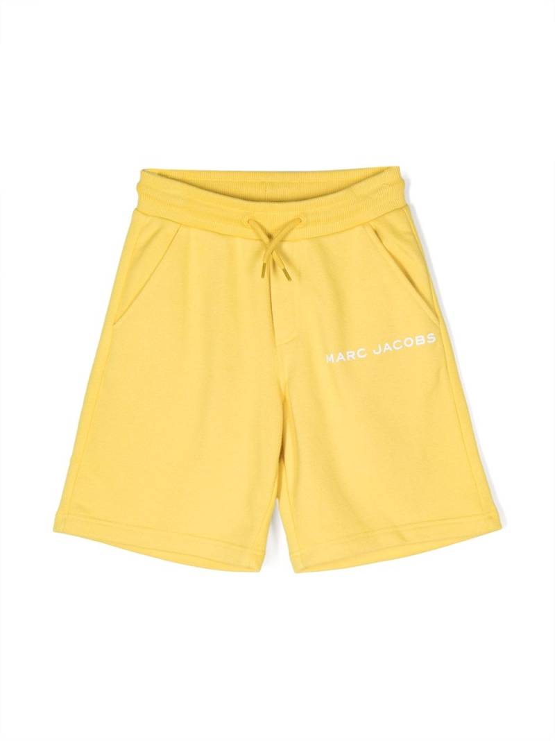 Marc Jacobs Kids logo-print cotton shorts - Yellow von Marc Jacobs Kids