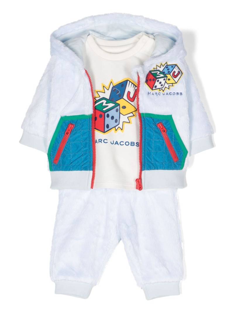 Marc Jacobs Kids logo-print cotton tracksuit set - Blue von Marc Jacobs Kids