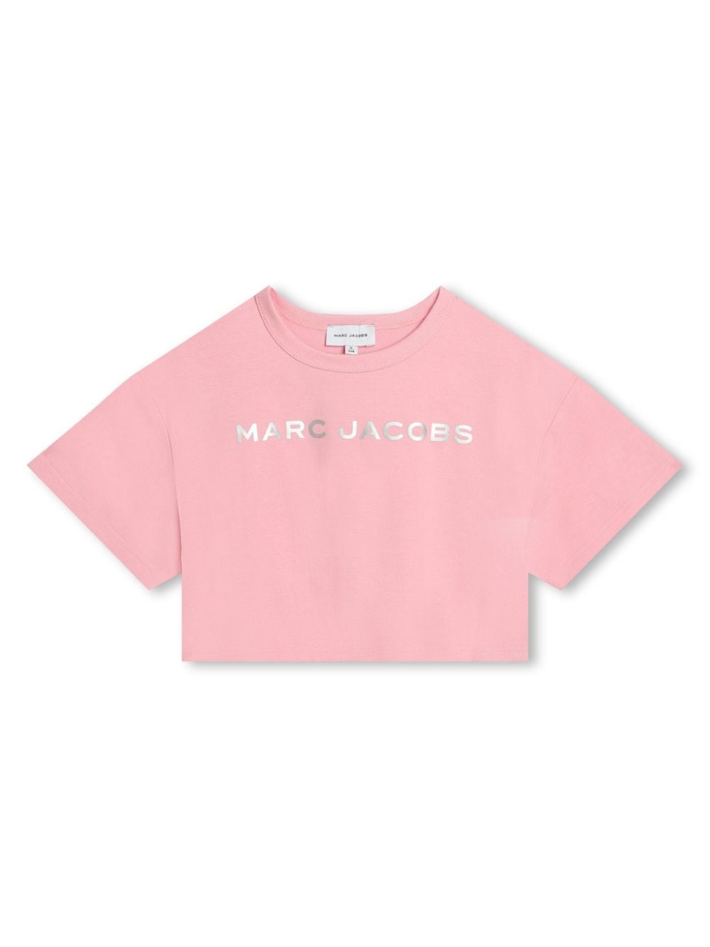 Marc Jacobs Kids logo-print cropped T-shirt - Pink von Marc Jacobs Kids