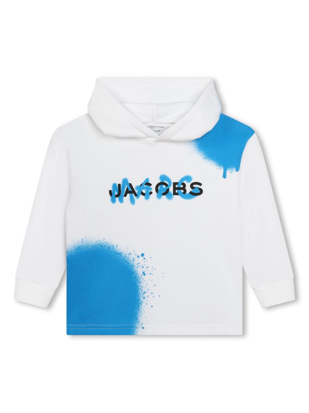 Marc Jacobs Kids logo-print spray-paint hoodie - White von Marc Jacobs Kids