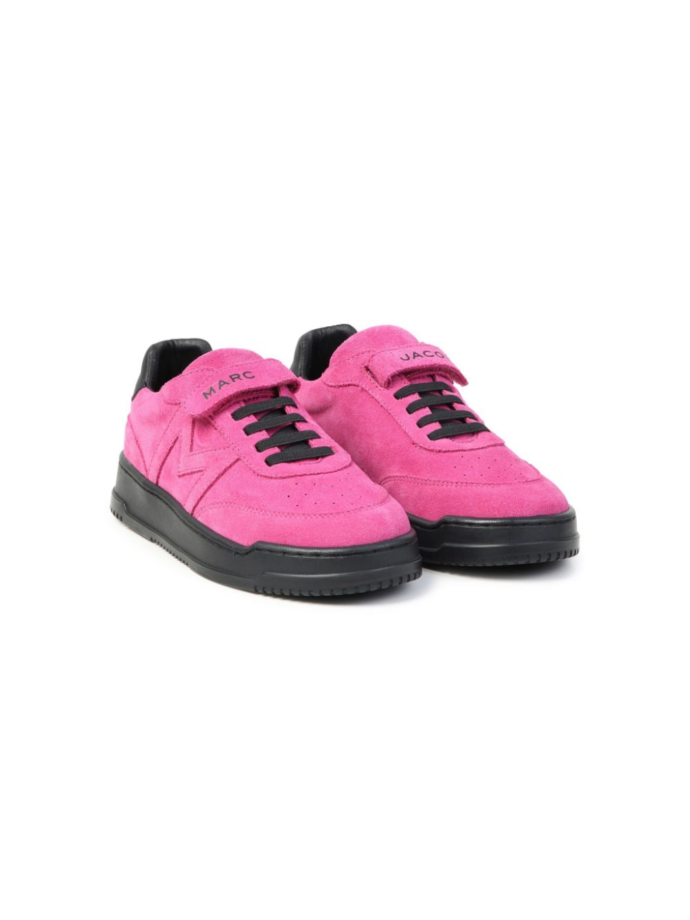 Marc Jacobs Kids logo-print suede sneakers - Pink von Marc Jacobs Kids