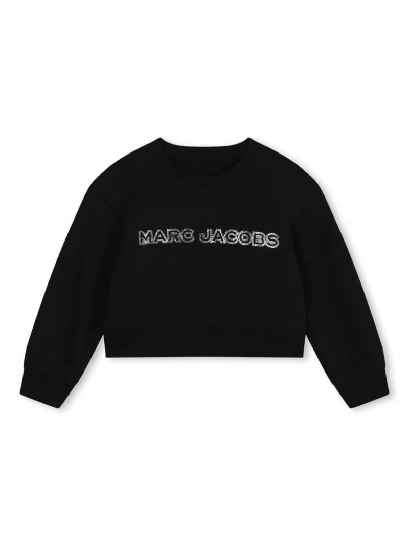 Marc Jacobs Kids logo-print cotton sweatshirt - Black von Marc Jacobs Kids