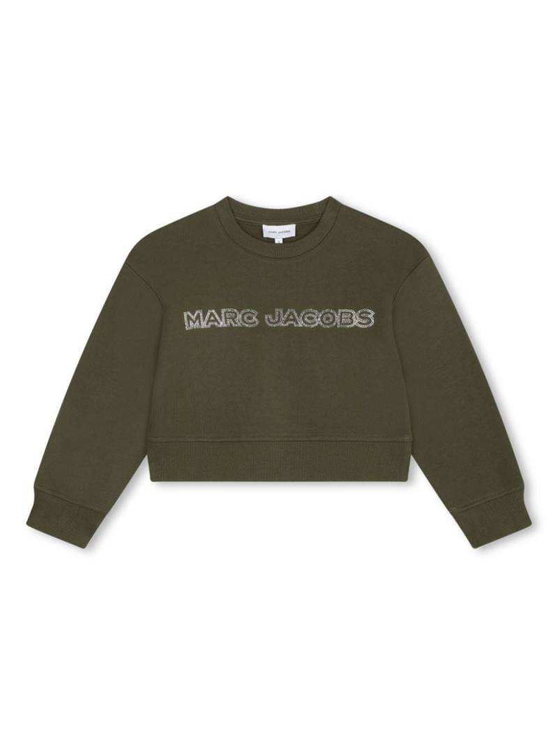 Marc Jacobs Kids logo-print sweatshirt - Green von Marc Jacobs Kids