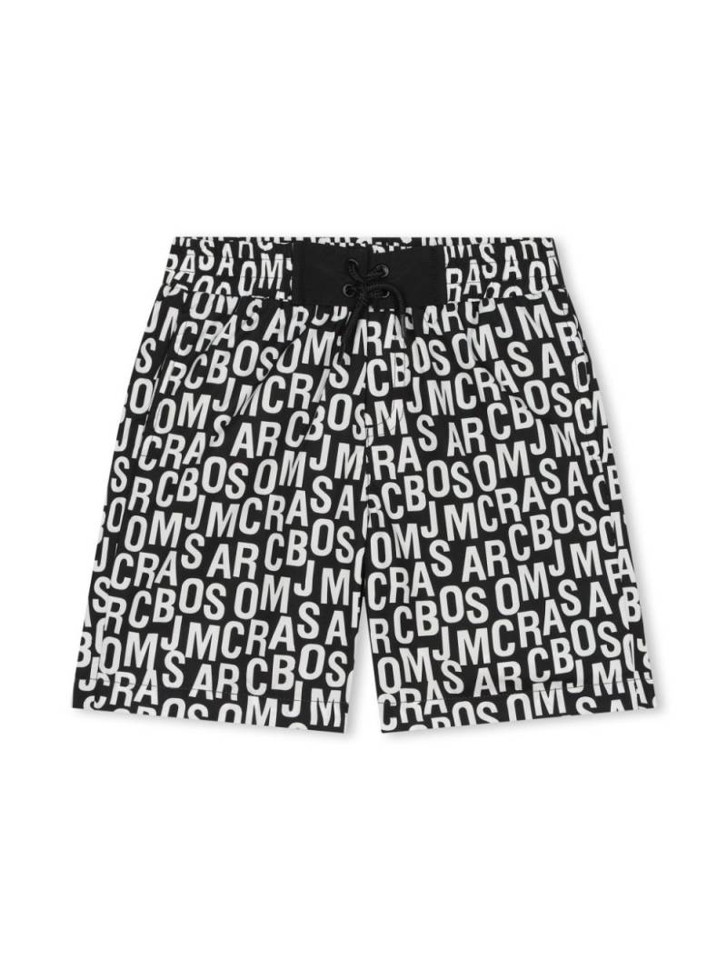 Marc Jacobs Kids logo-print swim shorts - Black von Marc Jacobs Kids