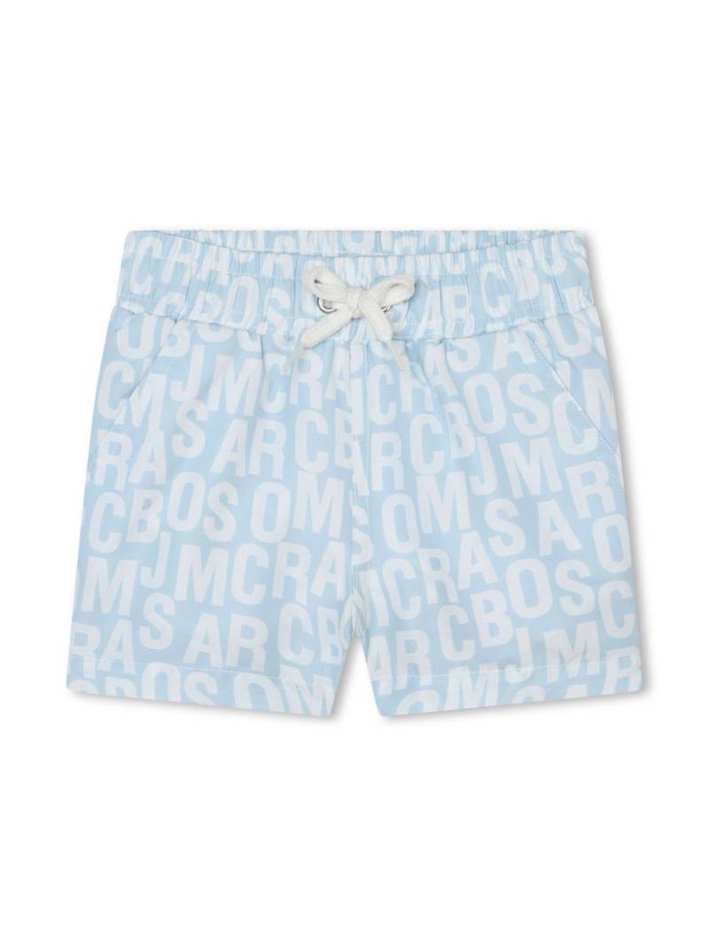 Marc Jacobs Kids logo-print swimming trunks - Blue von Marc Jacobs Kids