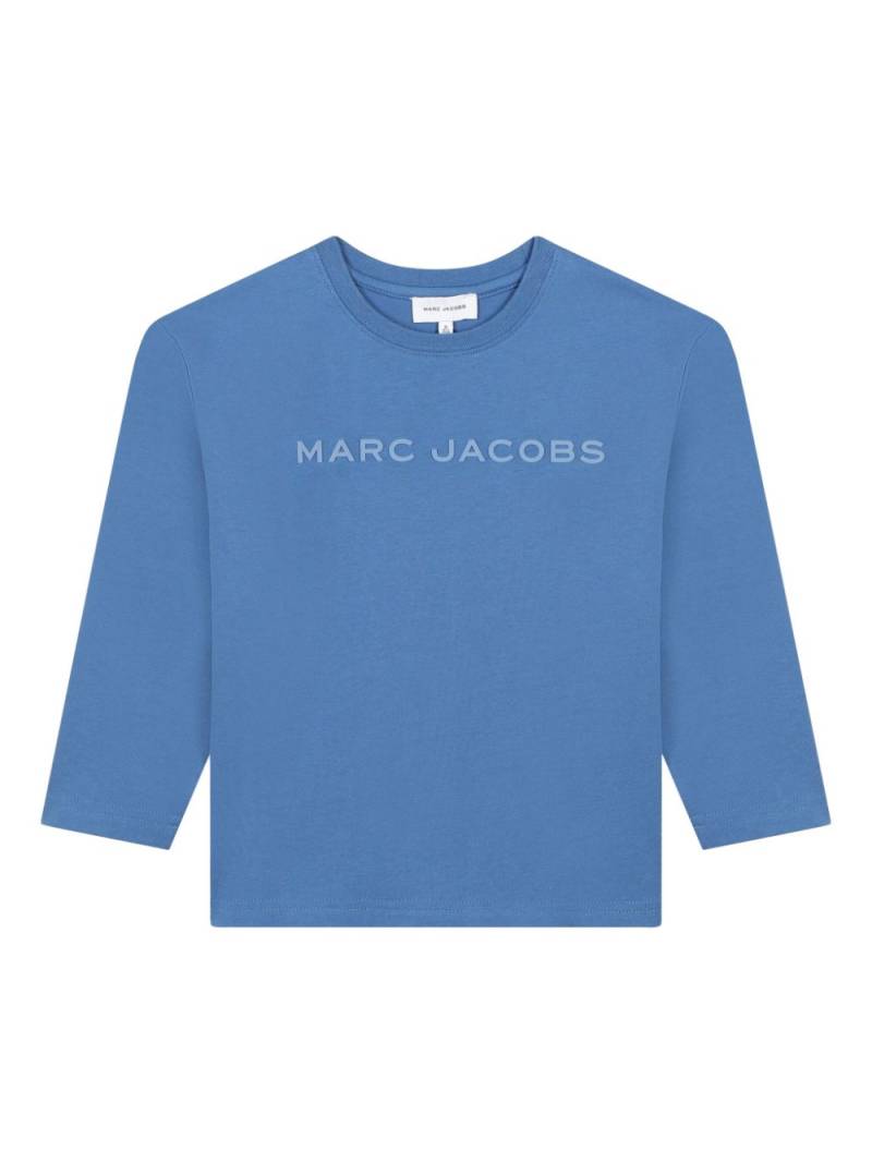 Marc Jacobs Kids logo-rubberised T-shirt - Blue von Marc Jacobs Kids