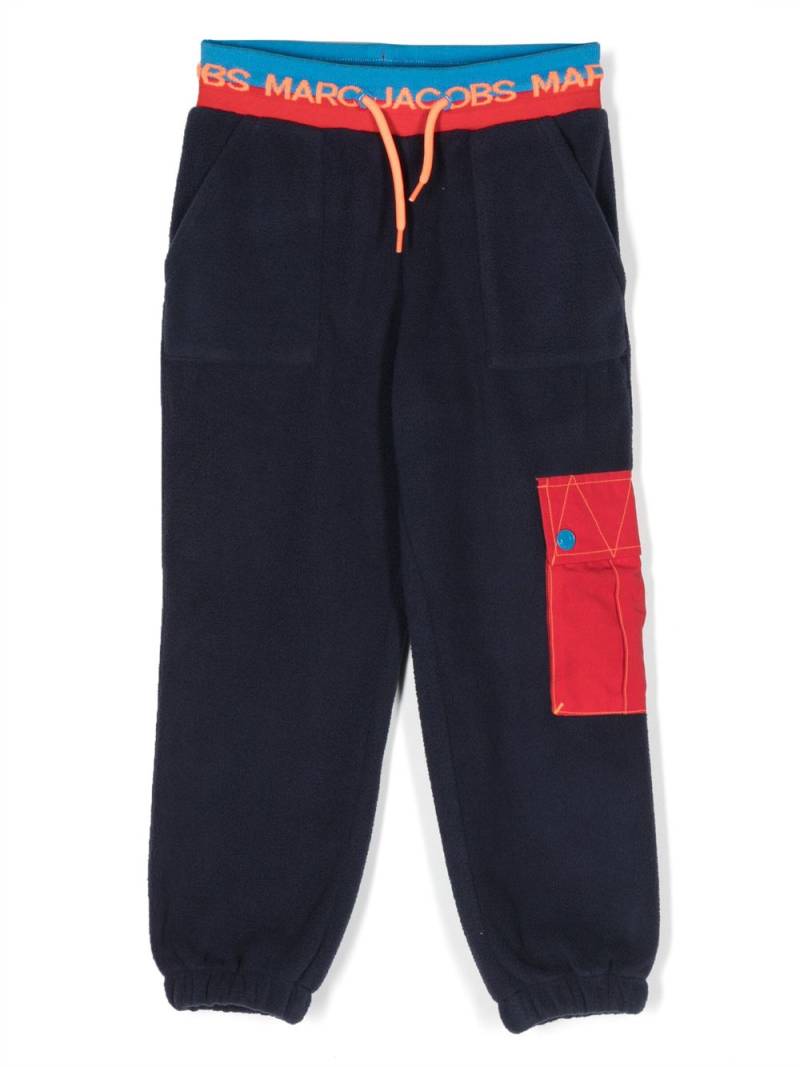 Marc Jacobs Kids logo-waistband fleece trousers - Blue von Marc Jacobs Kids