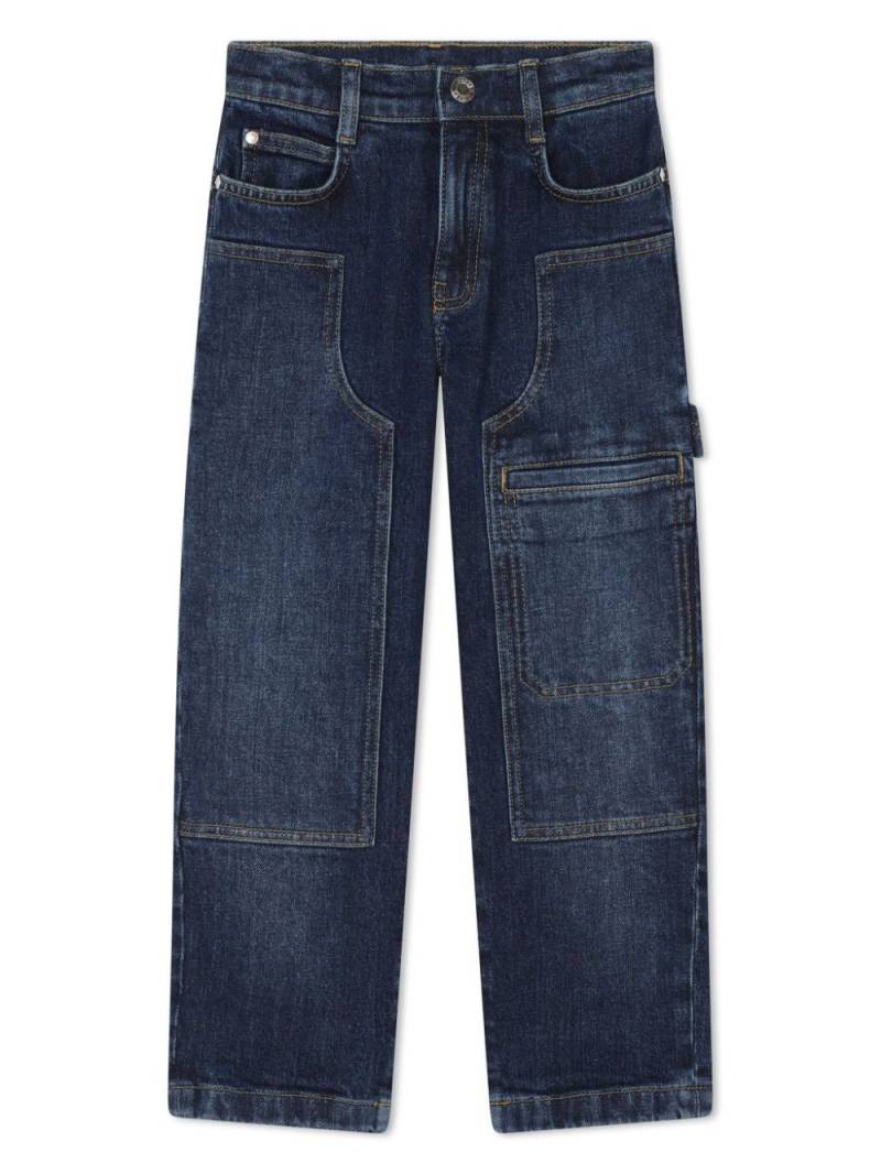 Marc Jacobs Kids panelled straight-leg jeans - Blue von Marc Jacobs Kids