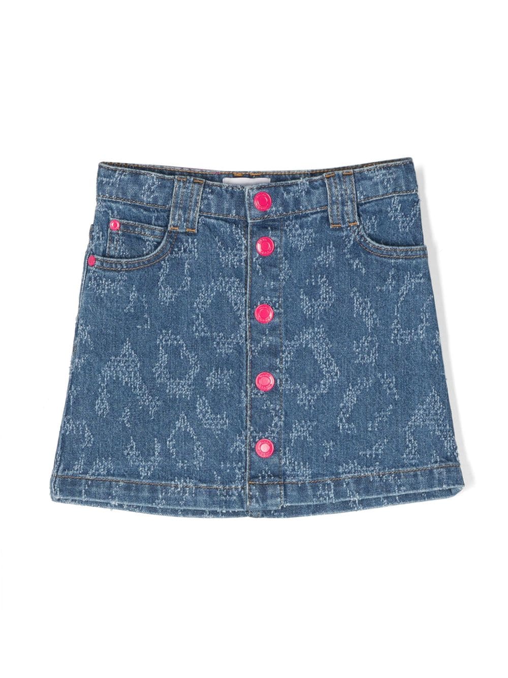 Marc Jacobs Kids printed denim skirt - Blue von Marc Jacobs Kids