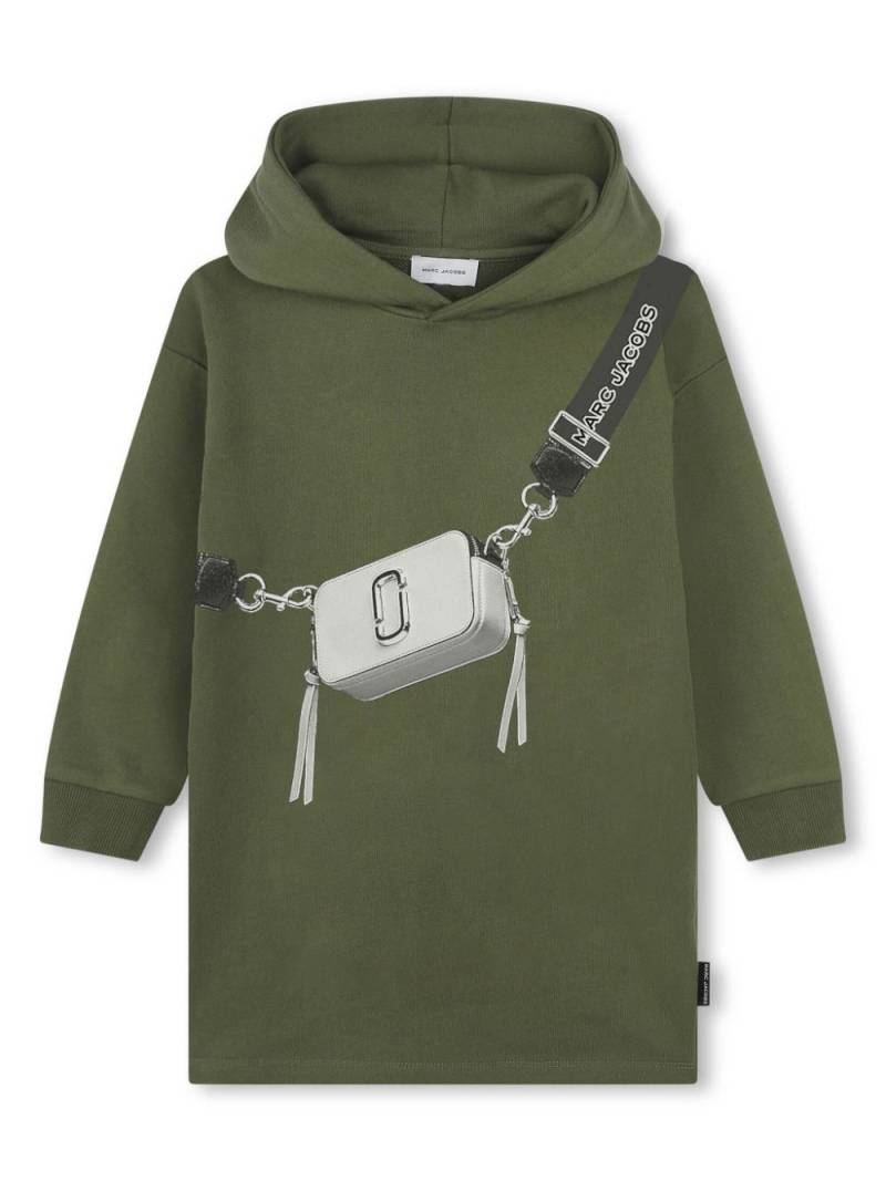 Marc Jacobs Kids printed hooded dress - Green von Marc Jacobs Kids