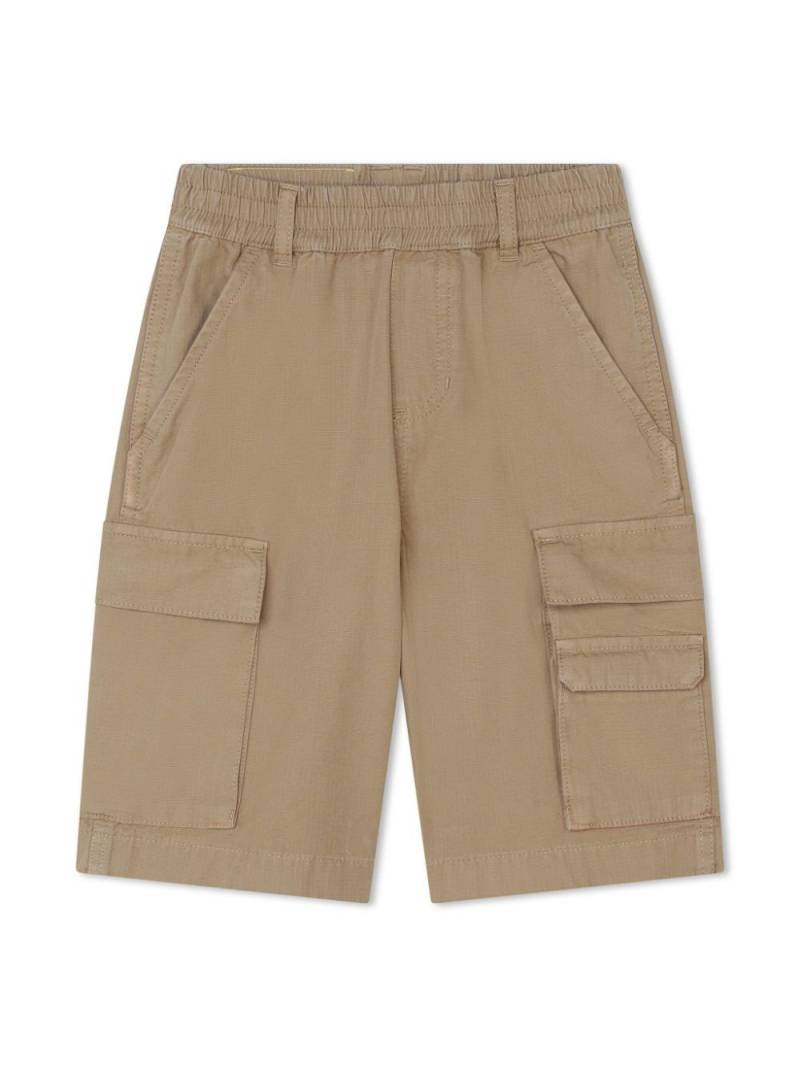 Marc Jacobs Kids ripstop cotton Bermuda cargo shorts - Brown von Marc Jacobs Kids