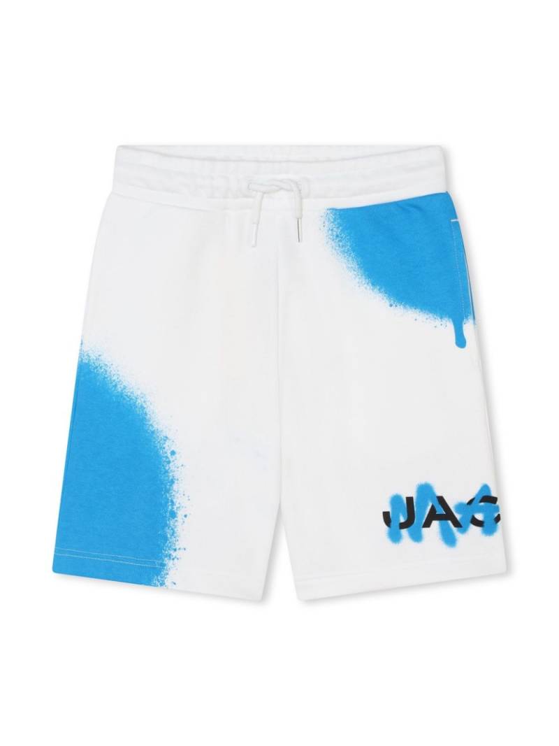 Marc Jacobs Kids spray paint-print track shorts - White von Marc Jacobs Kids