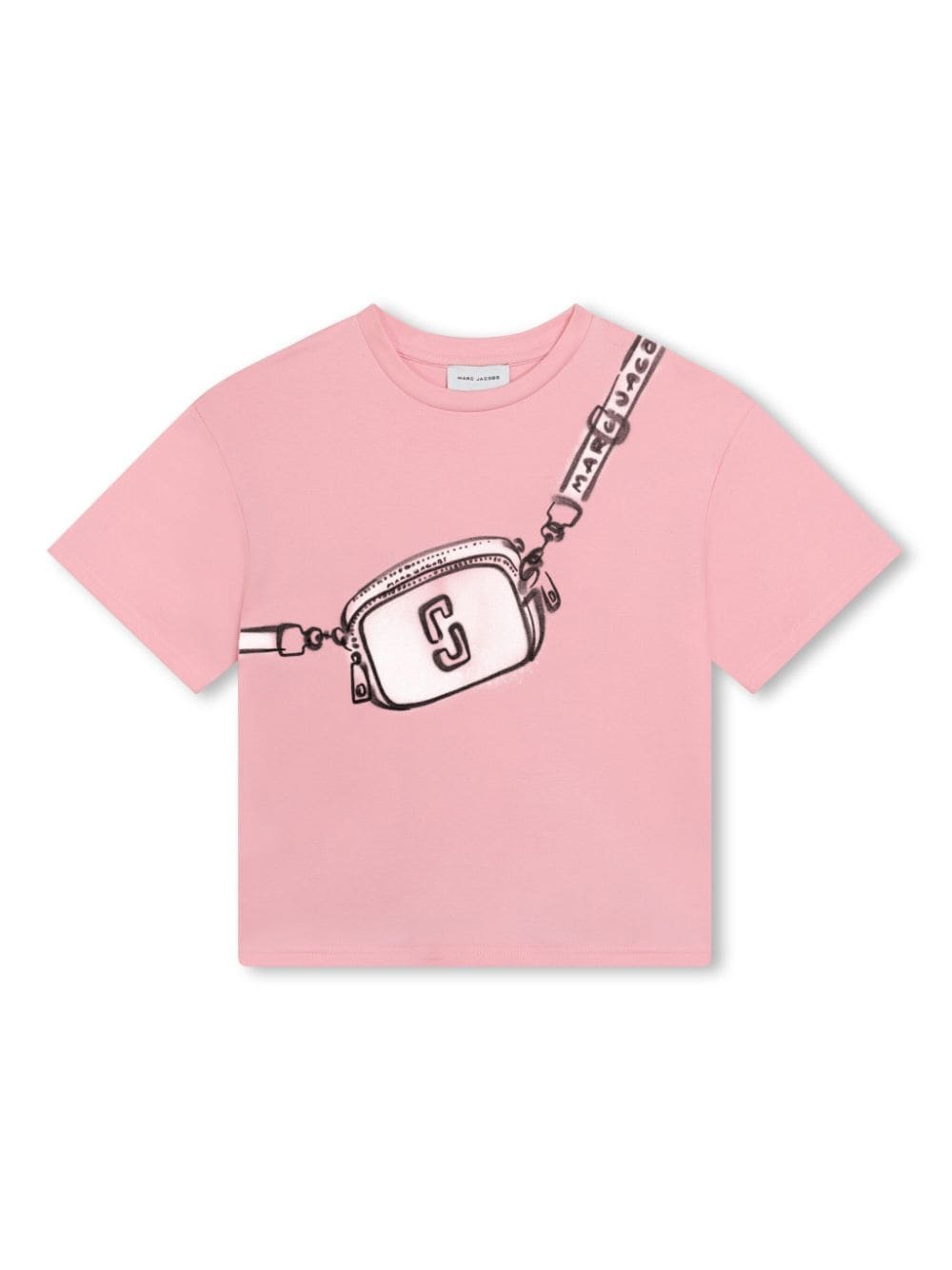 Marc Jacobs Kids trompe l'oeil-print cotton T-shirt - Pink von Marc Jacobs Kids