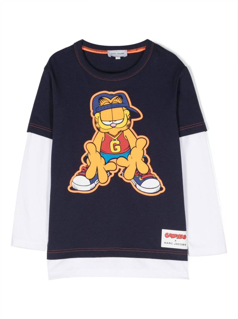 Marc Jacobs Kids x Garfield long-sleeved T-shirt - Blue von Marc Jacobs Kids