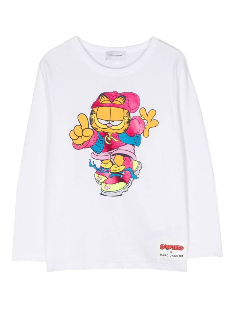 Marc Jacobs Kids x Garfield long-sleeved T-shirt - White von Marc Jacobs Kids