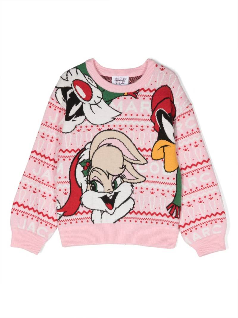 Marc Jacobs Kids x Looney Tunes intarsia-knit sweatshirt - Pink von Marc Jacobs Kids