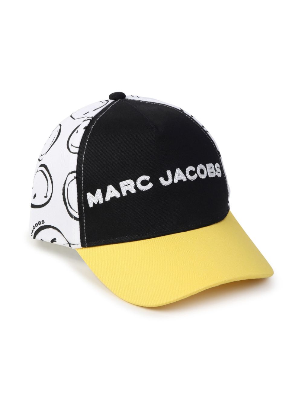 Marc Jacobs Kids x Smiley logo-embroidered cotton cap - Black von Marc Jacobs Kids