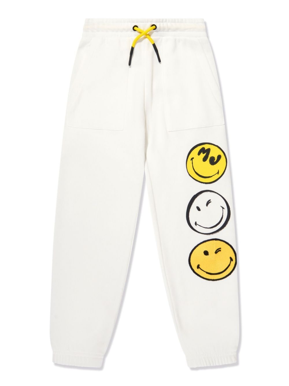 Marc Jacobs Kids x SmileyWorld organic-cotton track pants - White von Marc Jacobs Kids