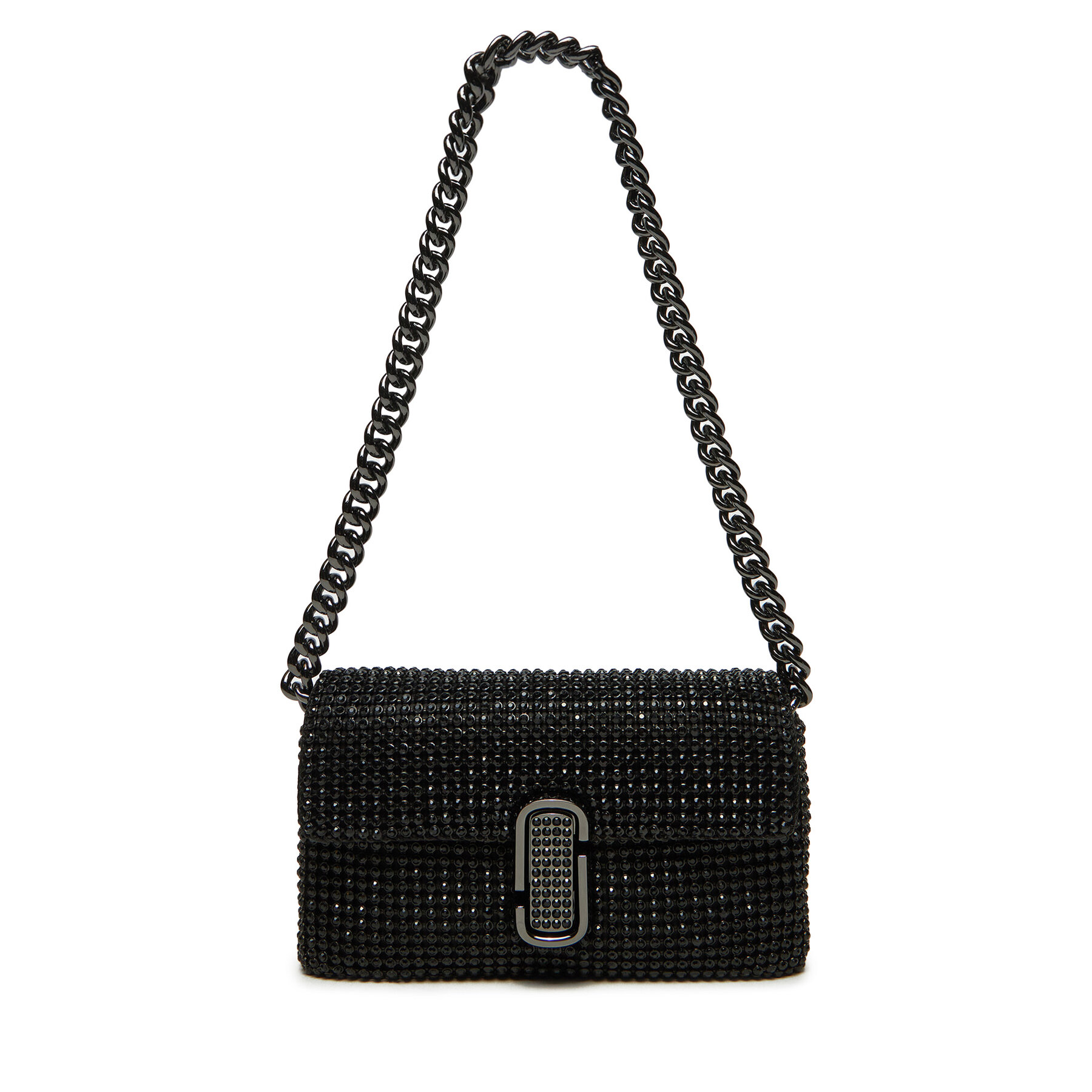 Handtasche Marc Jacobs The Rhinestone J Marc Mini Shoulder Bag H912M06RE22 Schwarz von Marc Jacobs