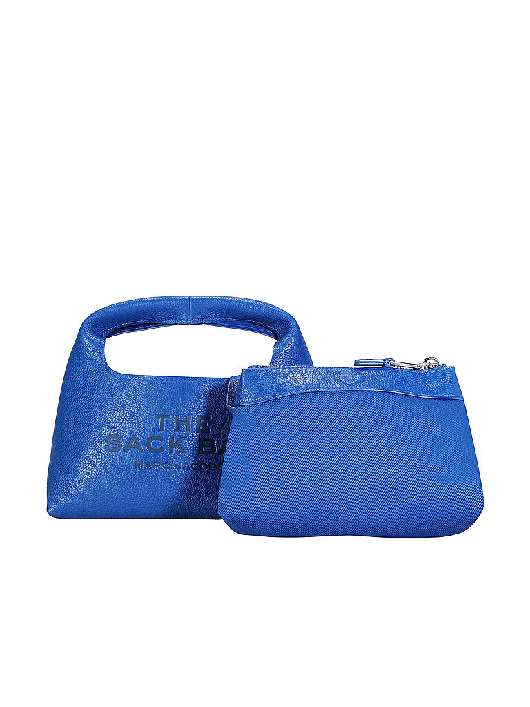 MARC JACOBS Ledertasche - Hobo Bag THE MINI SACK blau von Marc Jacobs