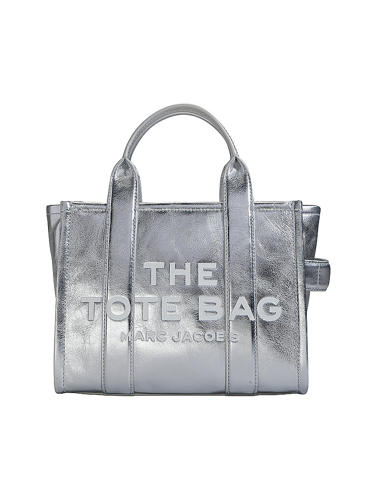 MARC JACOBS Ledertasche - Tote Bag THE SMALL TOTE LEATHER silber von Marc Jacobs