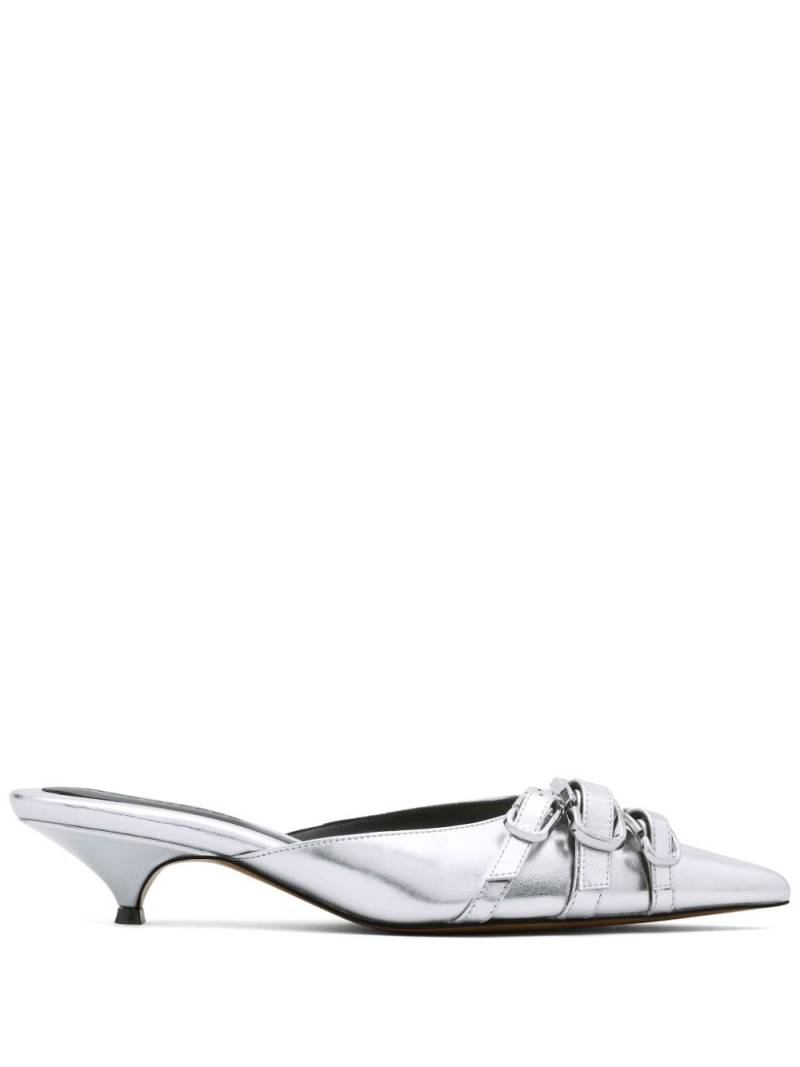 Marc Jacobs 35mm The Emma Kitten mules - Silver von Marc Jacobs