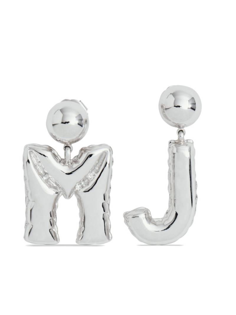 Marc Jacobs Balloon logo earrings - Silver von Marc Jacobs