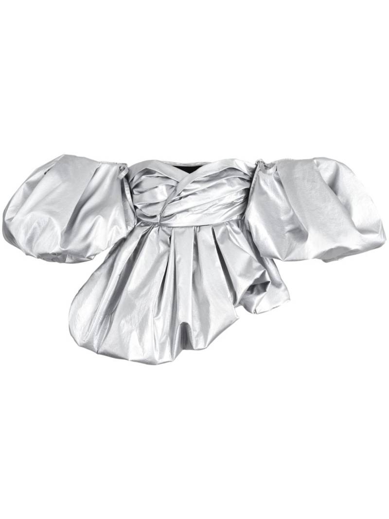 Marc Jacobs Bubble metallic-finish top - Silver von Marc Jacobs