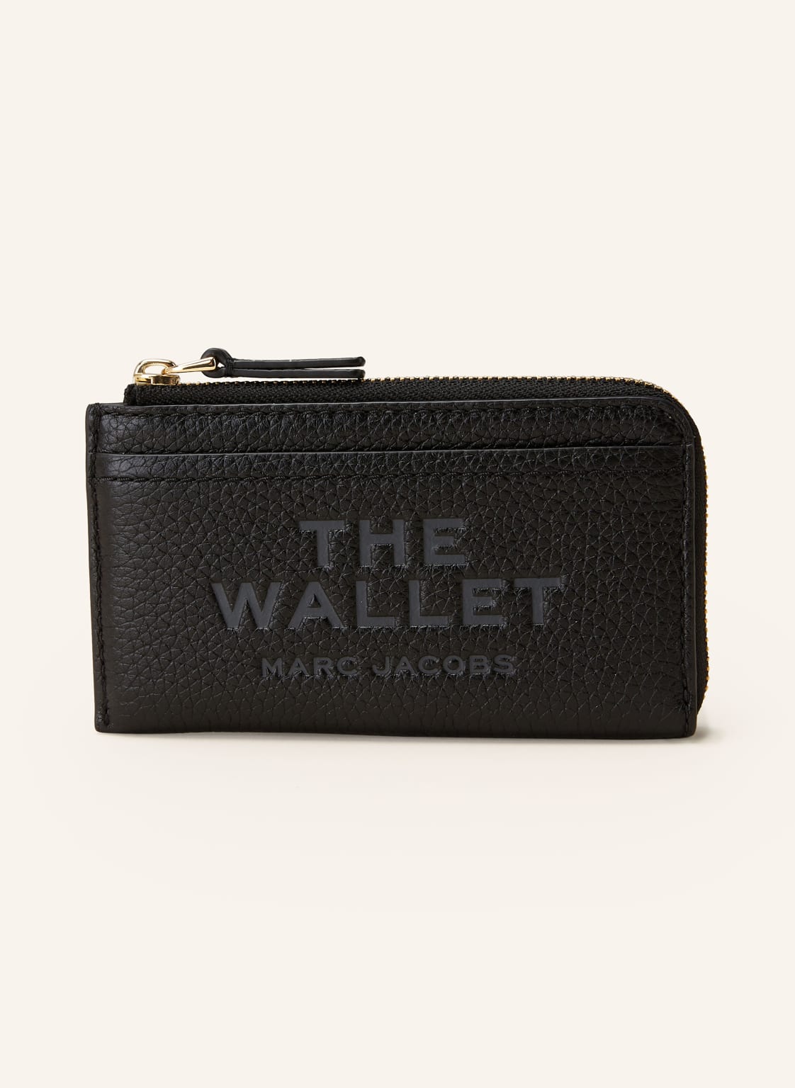 Marc Jacobs Geldbörse The Leather Top Zip Multi Wallet schwarz von Marc Jacobs