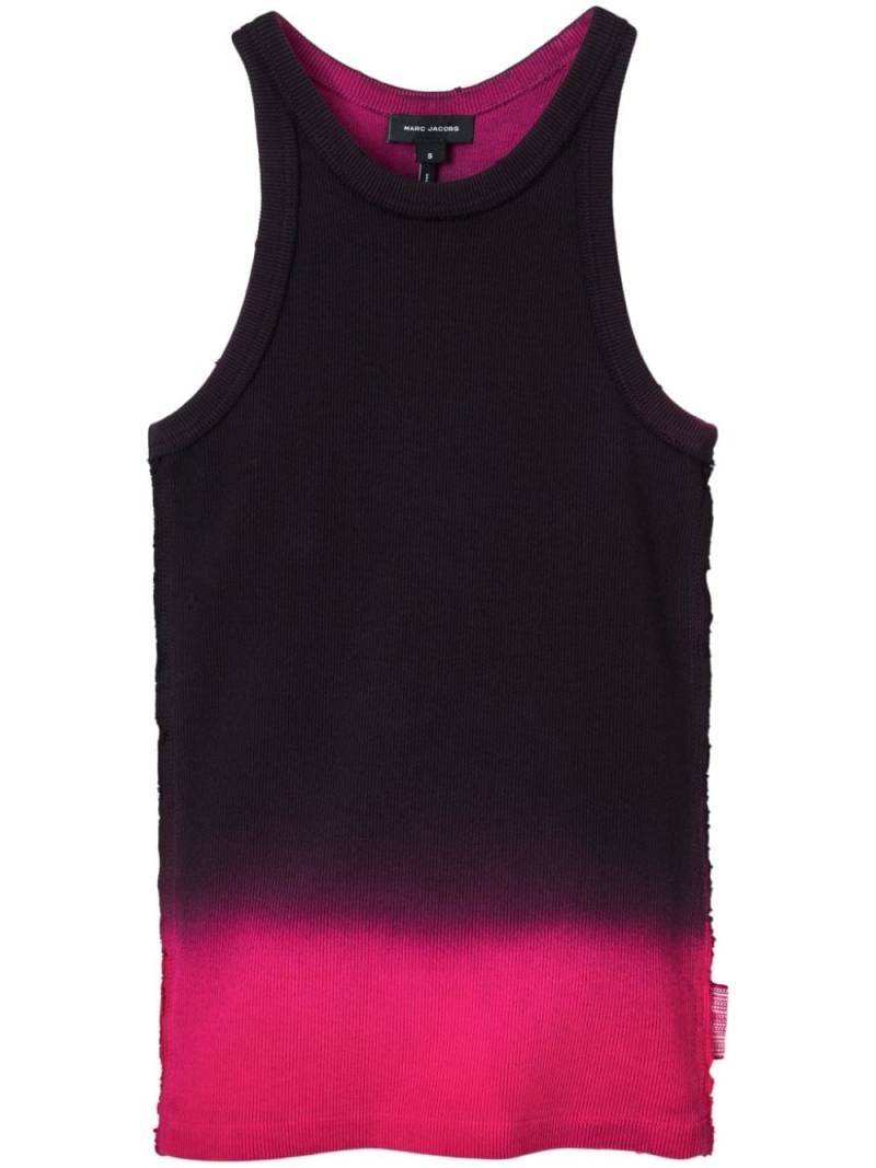 Marc Jacobs Grunge spray-effect tank top - Black von Marc Jacobs