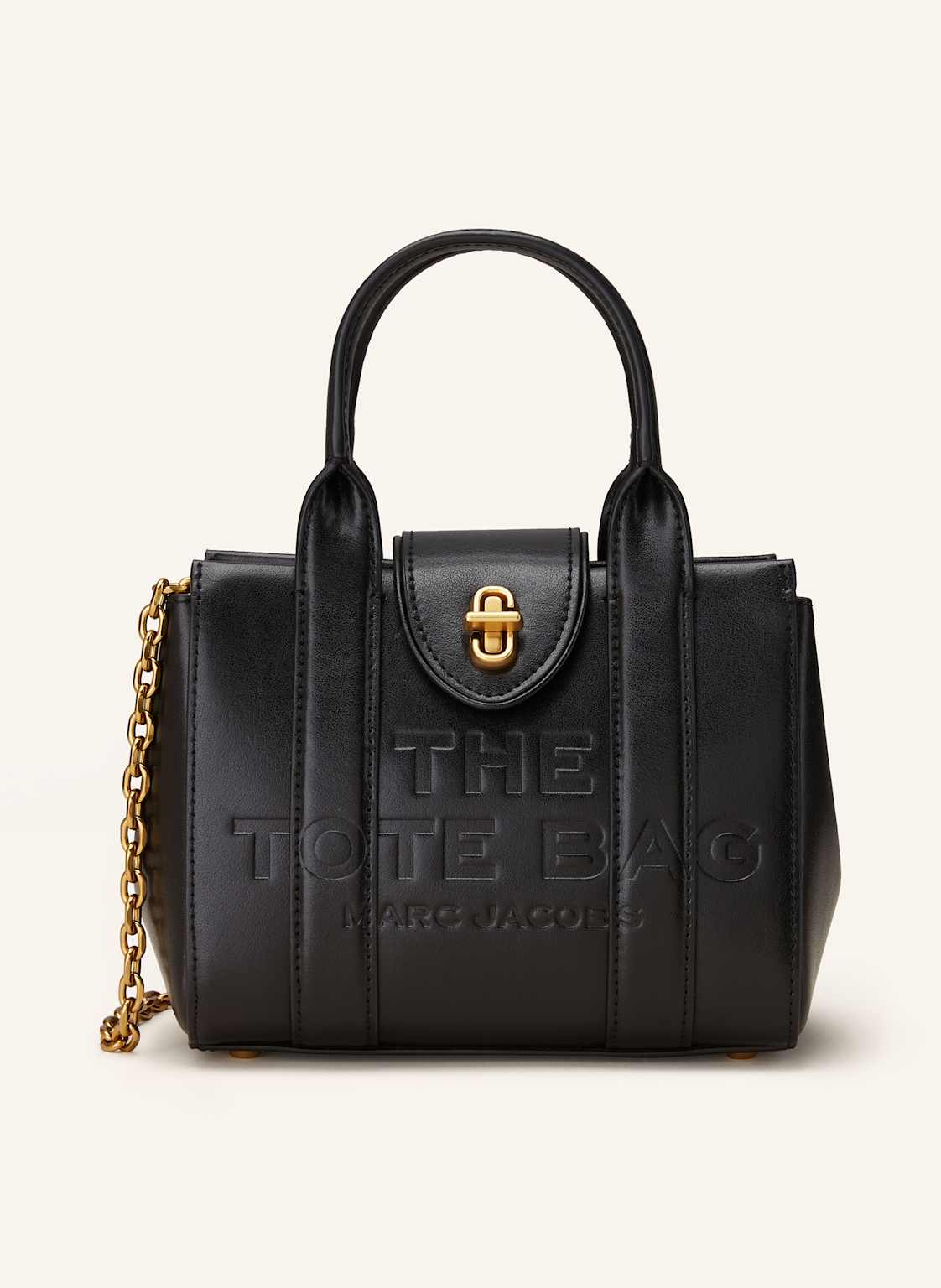 Marc Jacobs Handtasche The Turnlock Tote Bag Mini schwarz von Marc Jacobs