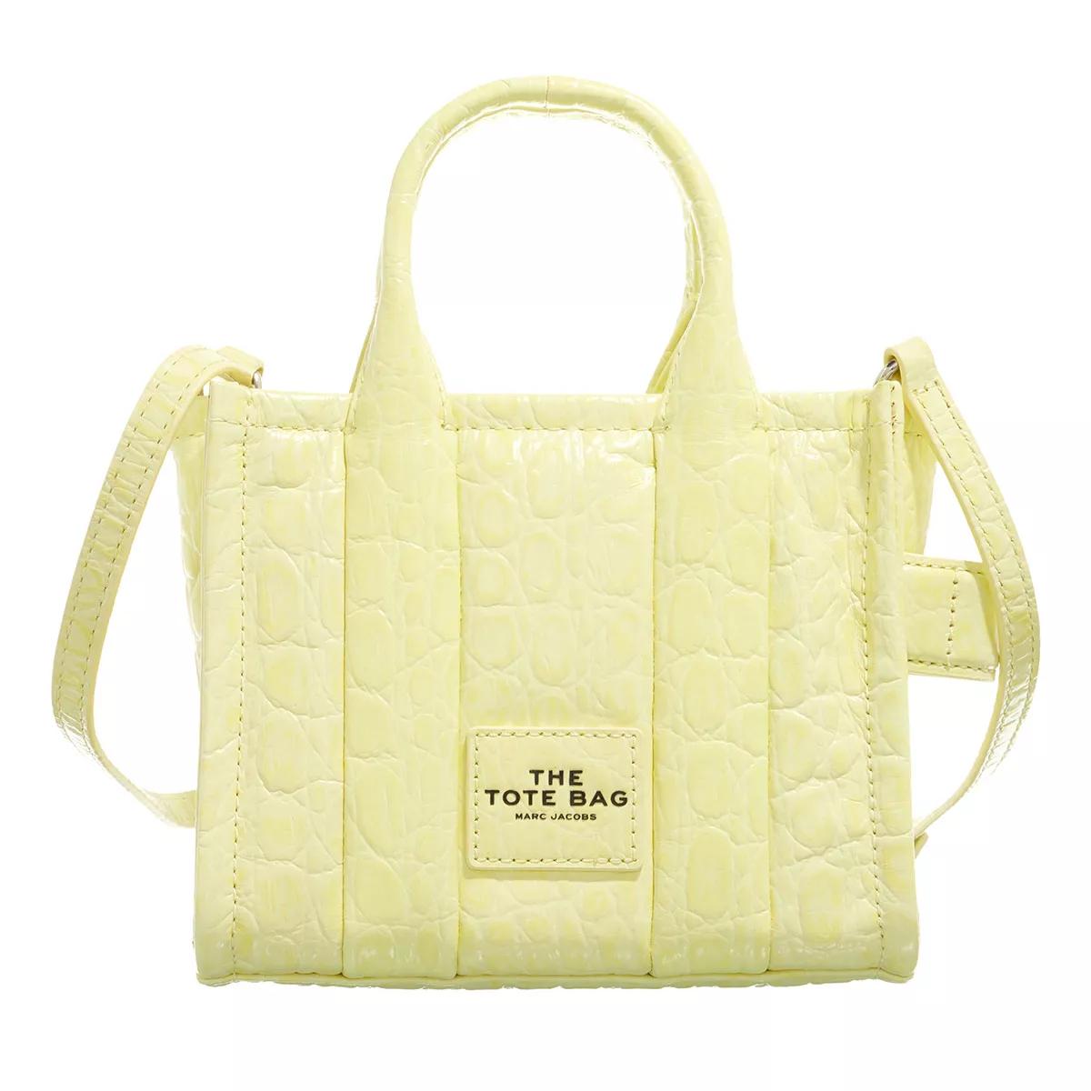 Marc Jacobs Henkeltasche - The Croc Embossed Micro Tote - Gr. unisize - in Gelb - für Damen von Marc Jacobs