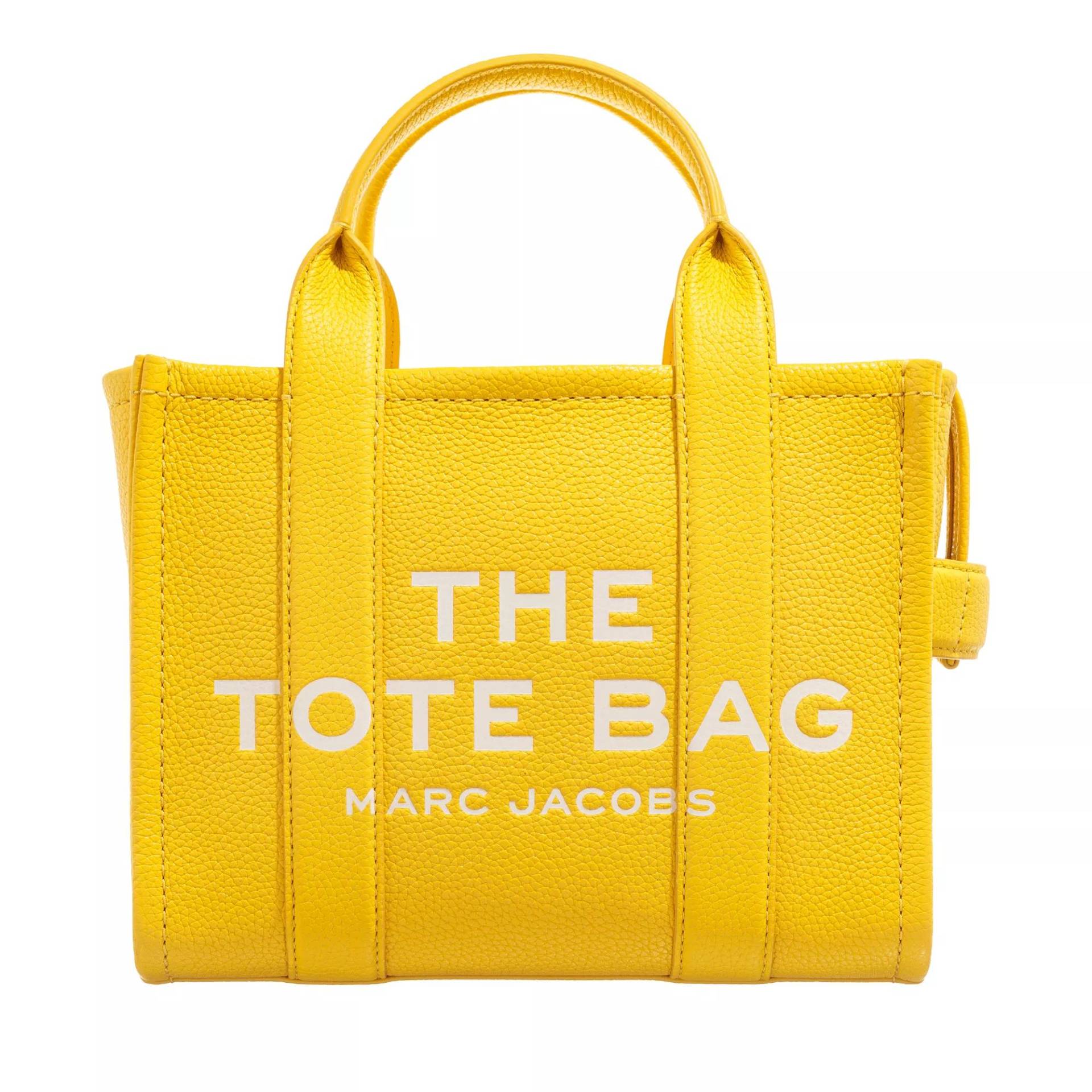 Marc Jacobs Henkeltasche - The Leather Mini Tote Bag - Gr. unisize - in Gelb - für Damen von Marc Jacobs