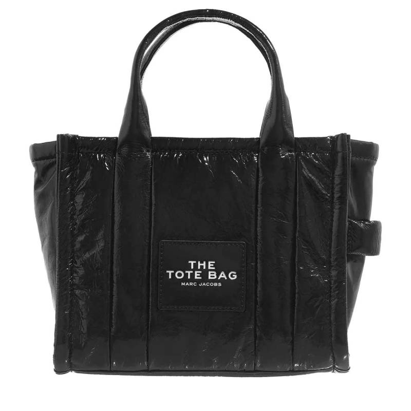 Marc Jacobs Henkeltasche - The Shiny Crinkle Mini Tote Bag - Gr. unisize - in Schwarz - für Damen von Marc Jacobs