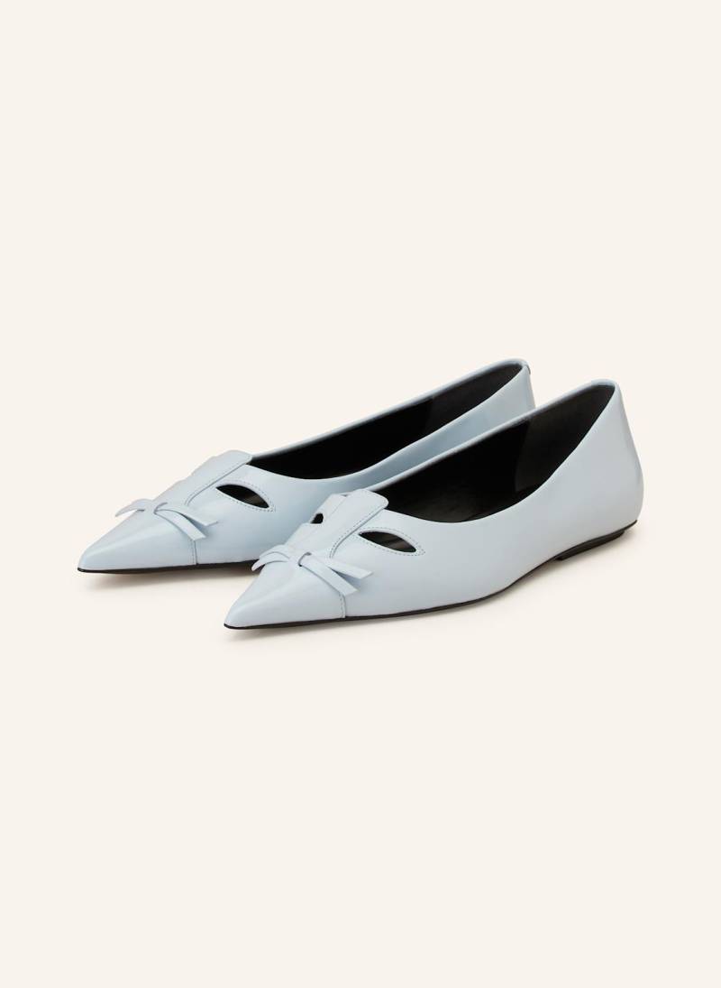 Marc Jacobs Lack-Ballerinas The Cat Mit Cut-Outs blau von Marc Jacobs