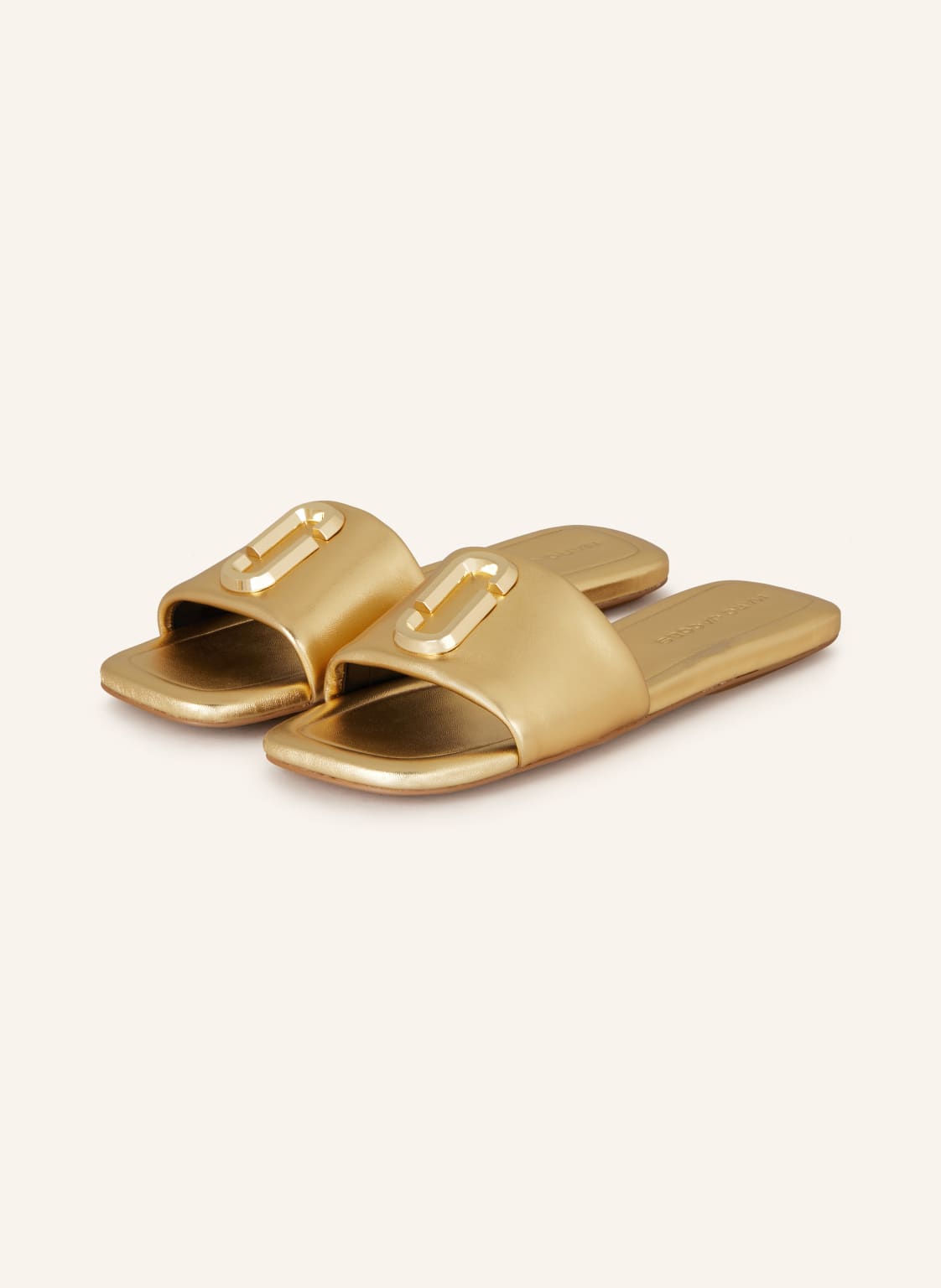 Marc Jacobs Pantoletten The J Marc Metallic Sandal gold von Marc Jacobs