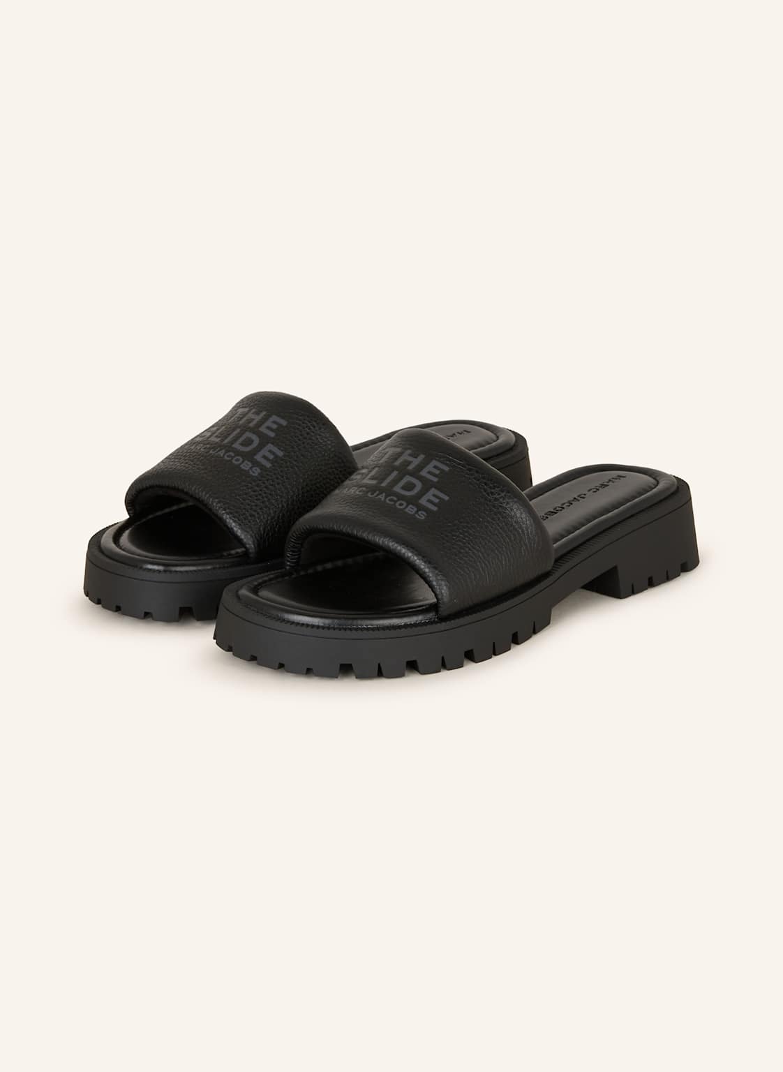 Marc Jacobs Pantoletten The Slides schwarz von Marc Jacobs