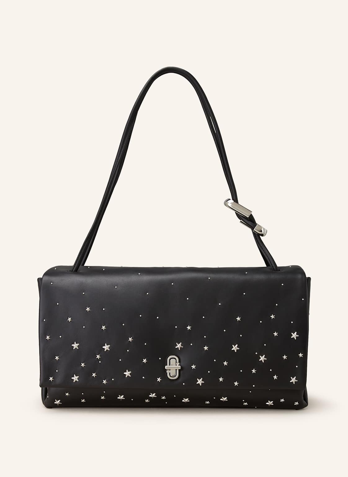 Marc Jacobs Schultertasche The Big Link Large Mit Nieten schwarz von Marc Jacobs