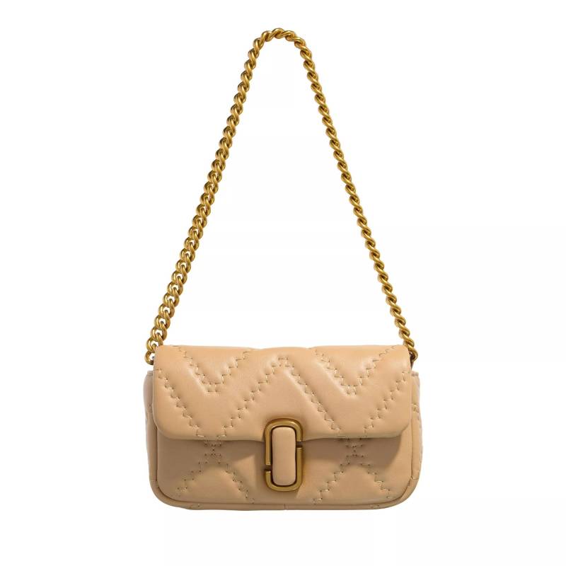 Marc Jacobs Schultertasche - The Quilted Leather J Marc Mini Shoulder Bag - Gr. unisize - in Beige - für Damen von Marc Jacobs