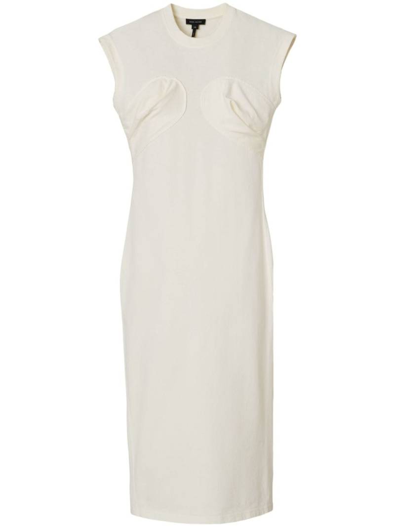 Marc Jacobs Seamed Up sleeveless midi dress - Neutrals von Marc Jacobs