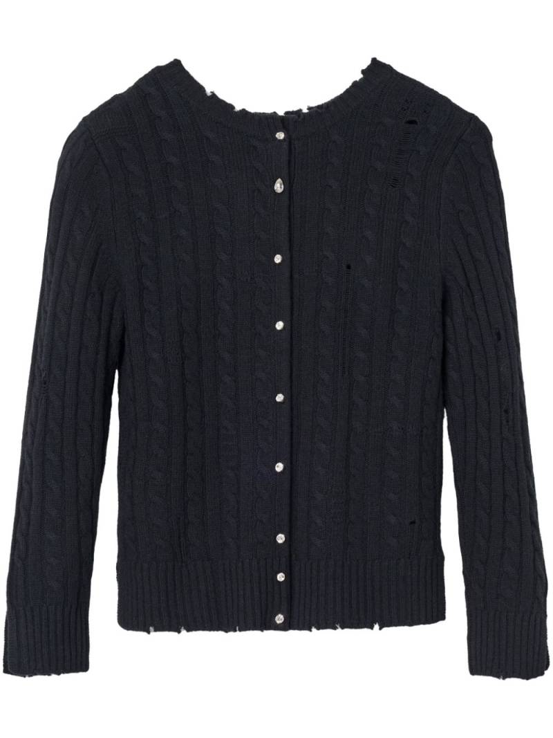 Marc Jacobs Shrunken cashmere-blend cardigan - Black von Marc Jacobs