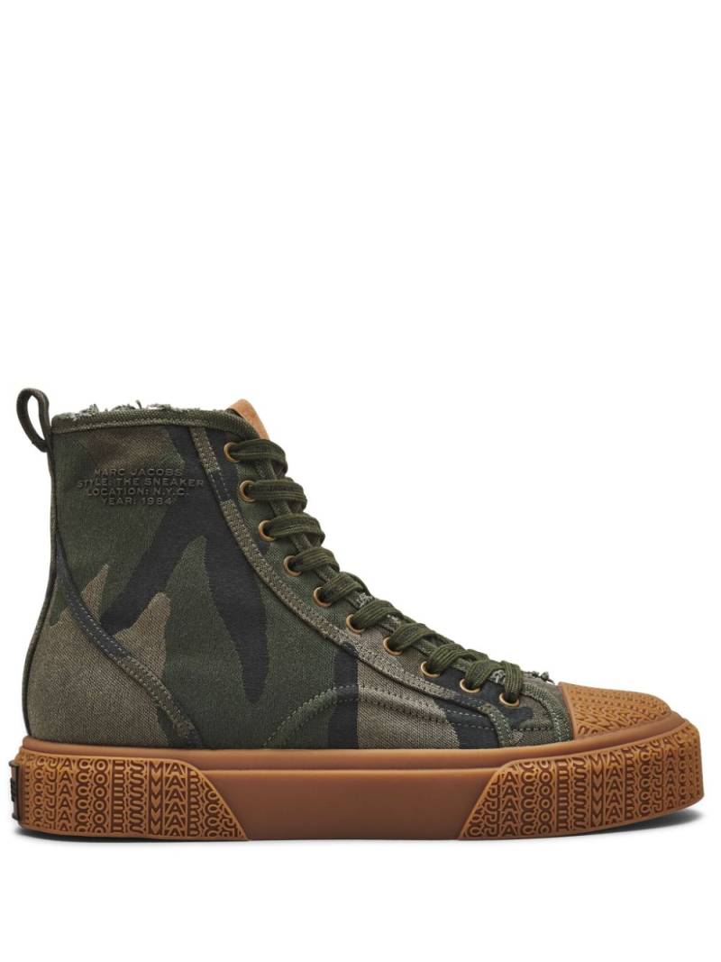 Marc Jacobs The Camo Jacquard high-top sneakers - Green von Marc Jacobs