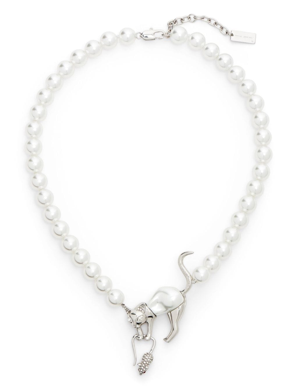 Marc Jacobs The Cat and Mouse necklace - White von Marc Jacobs