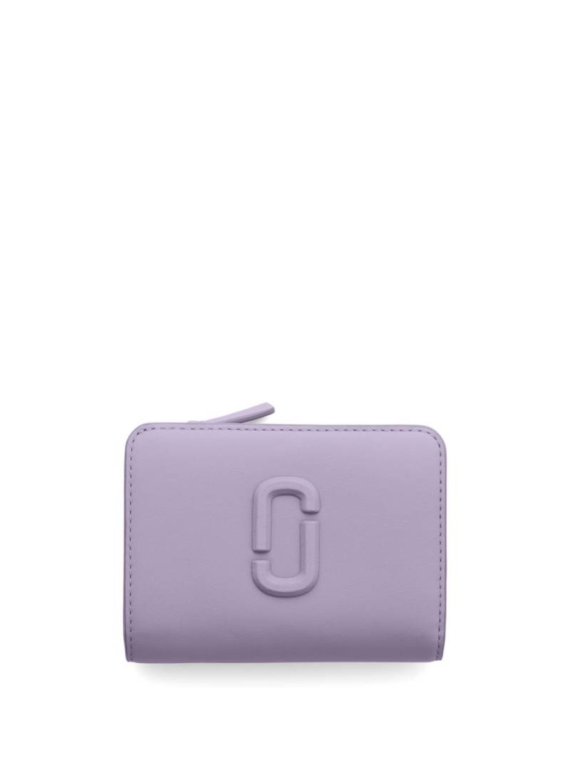 Marc Jacobs The Leather J Marc Mini compact wallet - Purple von Marc Jacobs