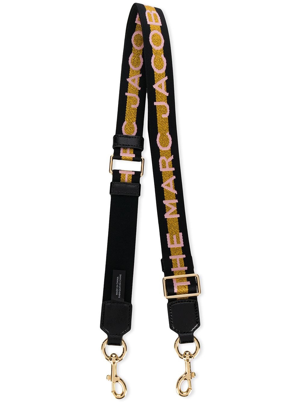 Marc Jacobs The Logo Thin Webbing strap - Black von Marc Jacobs